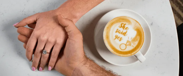 She said yes coffee print