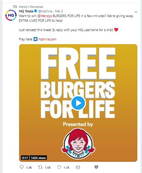 Wendy's trivia