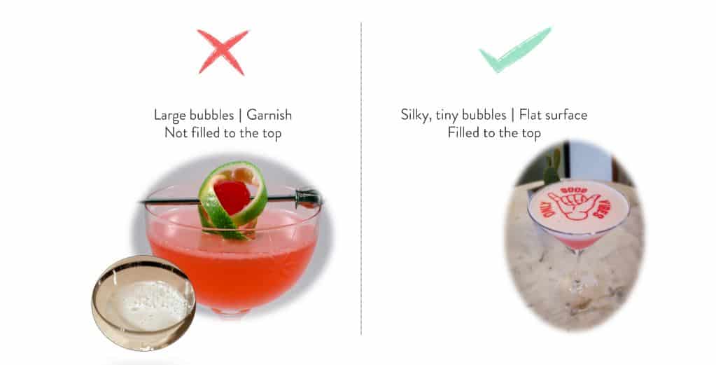 Create bubbles for cocktail foam