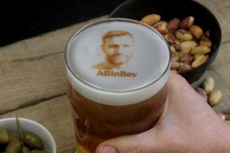 AB InBev beer foam print