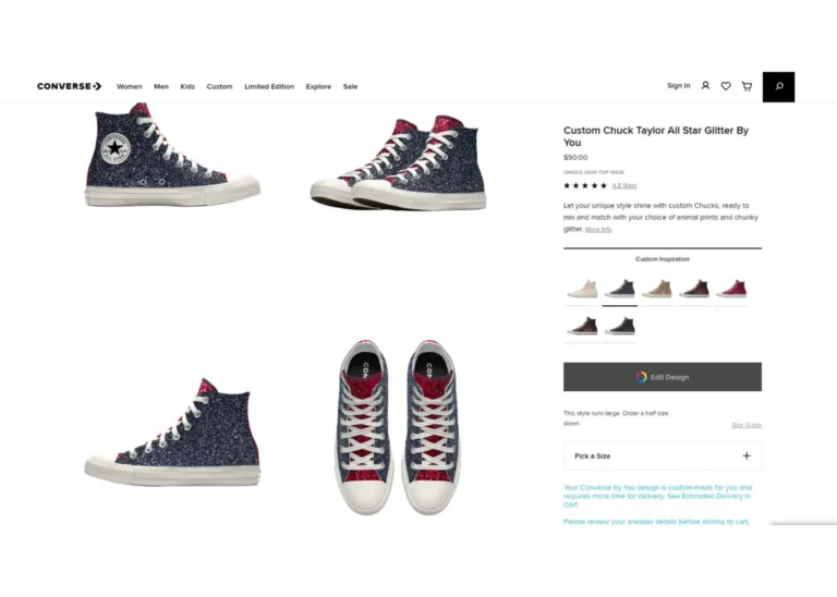 Converse Personalization Options