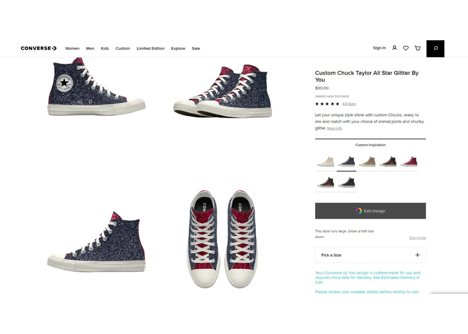 Converse Personalization Options